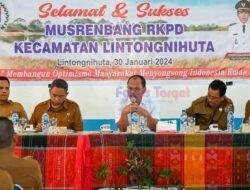 Bupati Humbahas Hadiri Musrenbang Kecamatan Lintongnihuta