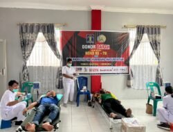 Sambut Hari Lahir Kemenhukam  Ke-78, Rutan Humbang Hasundutan Gelar Kegiatan Donor Darah
