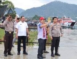 Tim Kompolnas Bersama Kapolres Toba Tinjau Objek Wisata  Caldera Toba