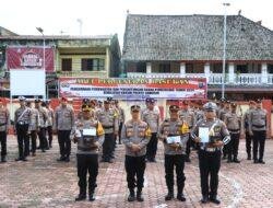 Kapolres Samosir Pimpin Pemberangkatan Personel dan BKO Polda Sumut Pengamanan TPS Pilkada 2024