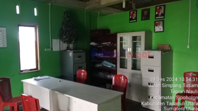 Dana Desa Tahun 2023 dikonfirmasi, Kantor Desa Hutaraja Simanungkalit Kosong Tak Berpenghuni