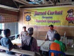 Polsek Langgam Gelar Kegiatan Jumat Curhat untuk Dengarkan Keluhan Masyarakat