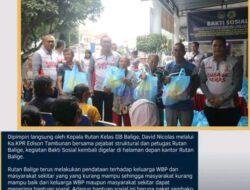 Rutan Kelas IIB Balige Giat Bakti Sosial dengan Menyalurkan Bantuan Kepada Masyarakat Sekitar dan Keluarga WBP yang Kurang Mampu