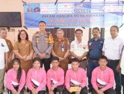 Kapolres Tapanuli Utara Bersama PWI, SMSI dan SPRI Bakti Sosial ke Anak Yatim dan Panti Jompo Peringati HPN dan HUT PWI