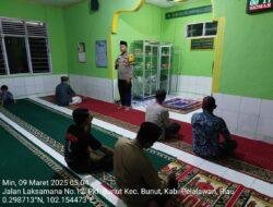 Bhabinkamtibmas Desa Sialang Bungkuk dan Lubuk Keranji Timur Berikan Himbauan Kamtibmas di Mushala Al Muslimun