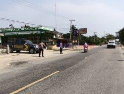 Cegah Kecelakaan, Polsek Pangkalan Lesung Intensifkan Patroli di Jalan Lintas Timur