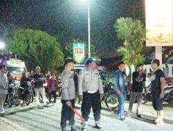 Ciptakan Suasana Aman, Polsek Kerumutan Amankan Pawai Keliling Idul Fitri 1446 H