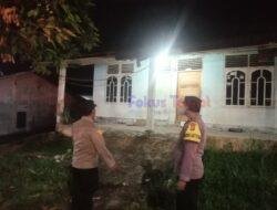 Patroli Polsek Pangkalan Kerinci Cegah Kejahatan di Rumah Kosong Pemudik