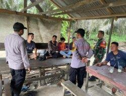 Polsek Pangkalan Lesung Bersama TNI Ajak Masyarakat Jaga Keamanan Selama Idul Fitri