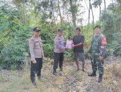 Polsek dan Koramil Bersinergi Sosialisasikan Larangan Bakar Lahan