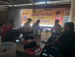 Polsek Langgam Gelar Jumat Curhat, Warga Desa Segati Sampaikan Keluhan Soal Pendatang, Narkoba, dan Pencurian Sawit