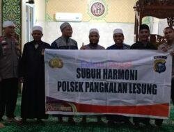 Subuh Harmoni Polsek Pangkalan Lesung, Tingkatkan Keamanan dengan Himbauan Kamtibmas