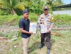 Cegah Karhutla, Polsek Kuala Kampar Sosialisasikan Larangan Bakar Lahan ke Warga