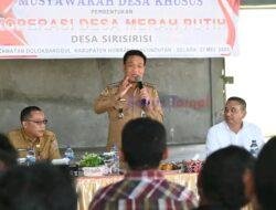 Bupati Bersama Kementerian Koperasi Ikuti Pembentukan KDMP di Desa Sirisirisi dan Sosor Gonting Doloksanggul