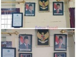 Kades Hutapea Banuarea, Pajang Foto Kepala Daerah Setelah Kedatangan Awak Media