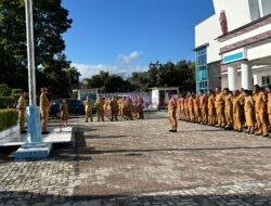 ‎Bupati Tapanuli Utara Pimpin Apel Gabungan, Tekankan Integritas dan Kesiapsiagaan Menghadapi Libur Panjang
