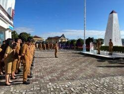 ‎Bupati Tapanuli Utara Pimpin Apel Gabungan, Tekankan Integritas dan Kesiapsiagaan Menghadapi Libur Panjang