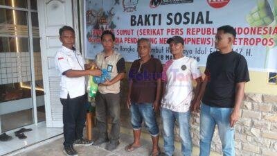 DPD SPRI Sumut Bersama Media Pendamping News Dan Metropos24 Gelar Bakti Sosial Sambut Idul Fitri 1447 H di Medan
