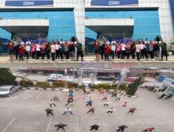 Tingkatkan Kebugaran, BRI Tarutung Gelar Senam Sehat Zumba