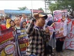 Aliansi Masyarakat Peduli Demokrasi Gelar Aksi Tuntut Dugaan Kecurangan Pilkades Tanjung Gusta Diusut