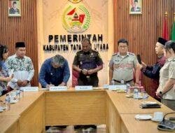 Wakil Bupati Tapanuli Utara Ikuti Penandatanganan Nota Kesepahaman dan PKS Percepatan Pendaftaran Tanah Wakaf